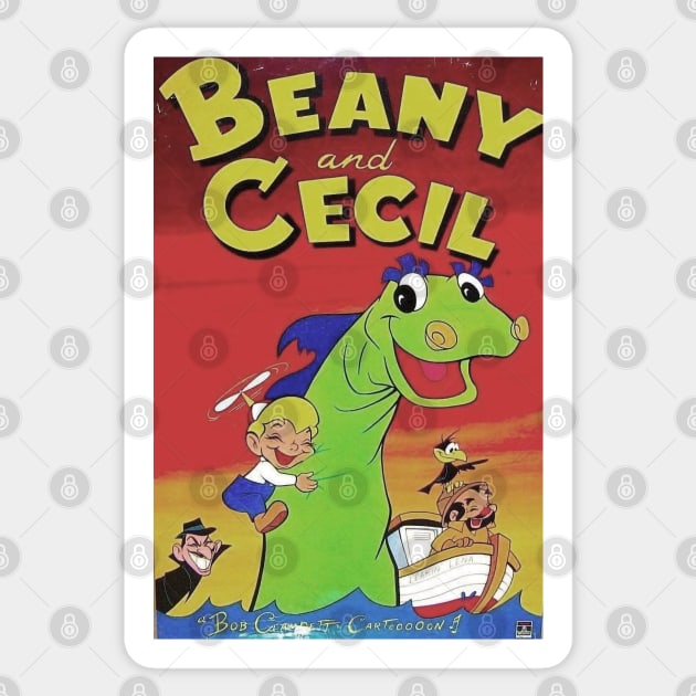 Beany and Cecil Sticker by offsetvinylfilm